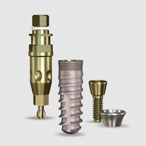 Impianto dentale cilindrico - SWISHACTIVE™ - Implant Direct Europe - in titanio / conico / interno