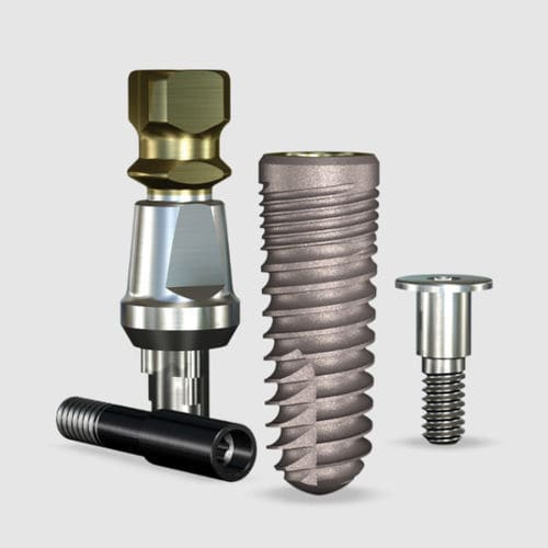 Impianto dentale conico - REACTIVE™ - Implant Direct Europe - in titanio / trilobato interno / dritto