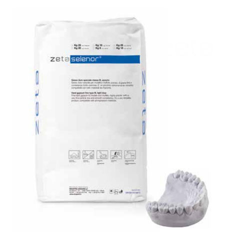 Materiale odontoiatrico in gesso - zeta selenor® - INDUSTRIA ZINGARDI SRL   - per laboratorio odontotecnico / di modelizzazione / in polvere