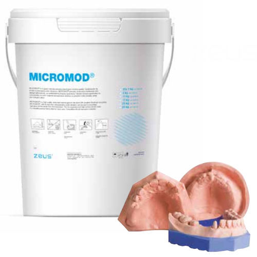 Materiale odontoiatrico in gesso - zeus MICROMOD® - INDUSTRIA ZINGARDI SRL   - per laboratorio odontotecnico / in polvere