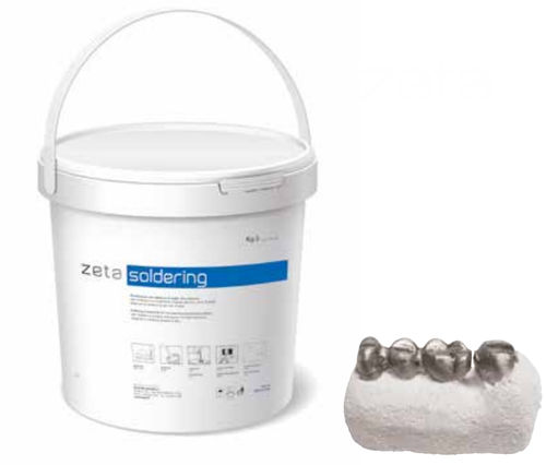 Materiale odontoiatrico in gesso - zeta soldering - INDUSTRIA ZINGARDI SRL   - per laboratorio odontotecnico / in polvere / bianco