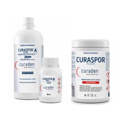 Disinfettante per dispositivi medici - CURASPOR - INDUSTRIA ZINGARDI SRL   - liquido / 1000 ml / a base di acido
