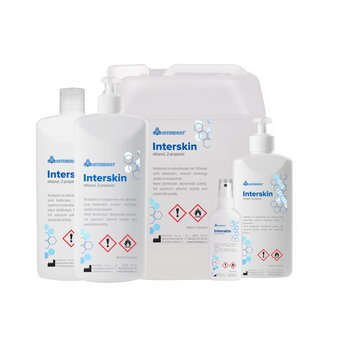 Soluzione idroalcolica 96% - INTERSKIN - Interdent - 500 mL / 1000 mL / 5000 mL