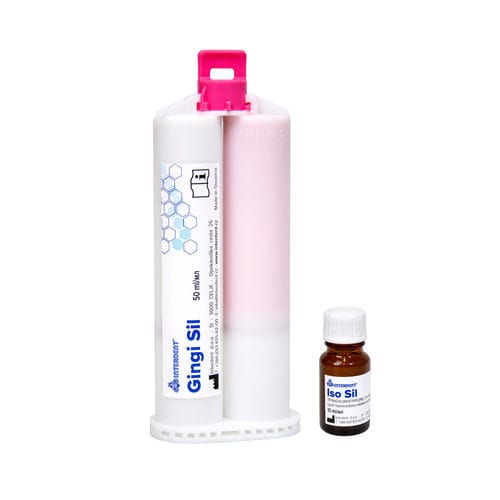 Materiale odontoiatrico in silicone - Gingi Sil - Interdent - gengivale / per portaimpronte