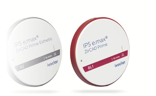 Materiale odontoiatrico in zirconio - IPS e.max ZirCAD Prime - Ivoclar Vivadent - per ricostruzione dentale