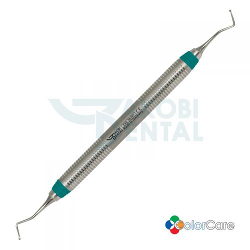Escavatore odontoiatrico cucchiaio - EXC38/397 - Jakobi Dental GmbH - manica ColorCare / in acciaio inossidabile