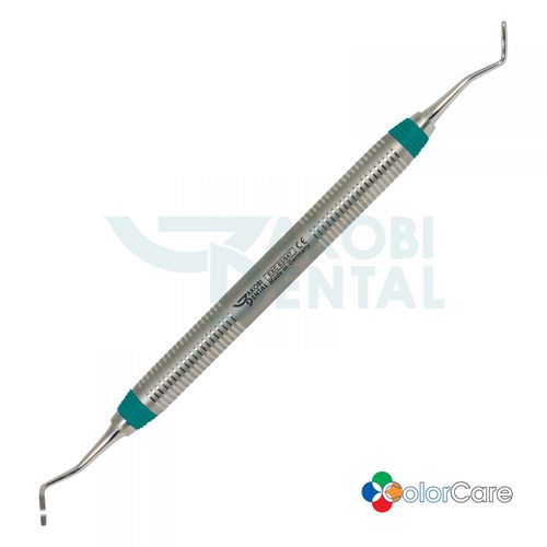 Escavatore odontoiatrico cucchiaio - EXC63/647 - Jakobi Dental GmbH - manica ColorCare / in acciaio inossidabile