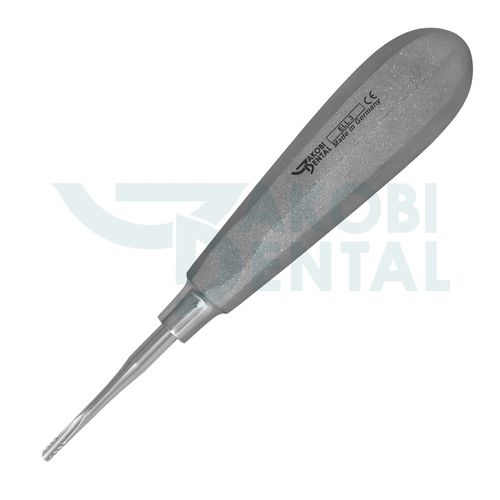 Elevatore odontoiatrico dritto - ELL3 - Jakobi Dental GmbH - in acciaio inossidabile / manico antiscivolo / Lindo-Levien