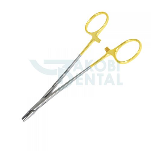 Porta-aghi per chirurgia odontoiatrica - NH5038 - Jakobi Dental GmbH - di Crile-Wood / in carburo di tungsteno / in acciaio inossidabile