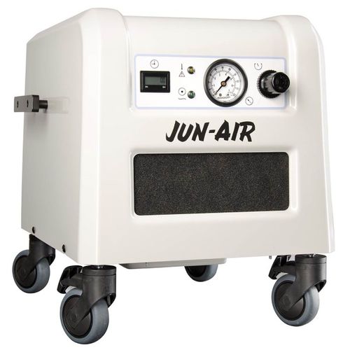 Compressore d'aria per odontoiatria - 87R-4P - JUN-AIR International A/S   - con pistone oscillante / con rotelle / senza olio