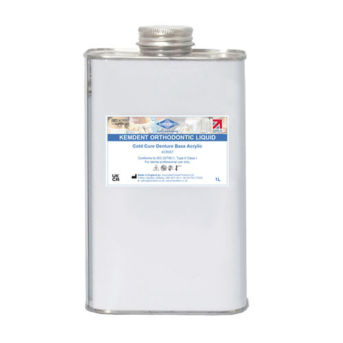 Materiale odontoiatrico in acrilico - ACR957 - KEMDENT ASSOCIATED DENTAL PRODUCTS LTD   - ortodontico / per laboratorio odontotecnico / liquido