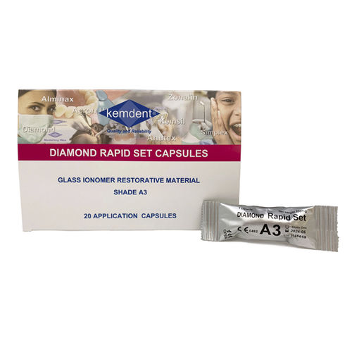 Materiale odontoiatrico vetroionomero - Diamond  - KEMDENT ASSOCIATED DENTAL PRODUCTS LTD   - per otturazione canalare