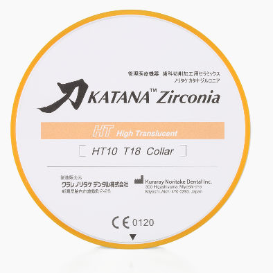Materiale odontoiatrico in zircone - KATANA™ HT  - Kuraray Noritake Dental - per ricostruzione dentale / ad alta traslucidità