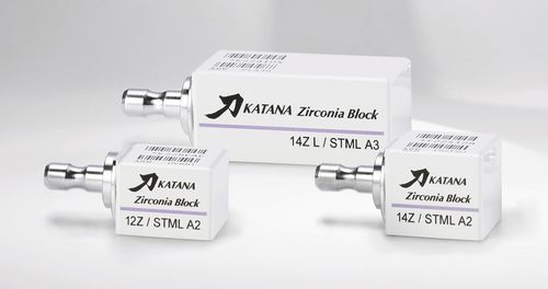 Materiale odontoiatrico in zircone - KATANA™ ZIRCONIA BLOCK - Kuraray Noritake Dental - per ricostruzione dentale / CAD CAM / per denti posteriori