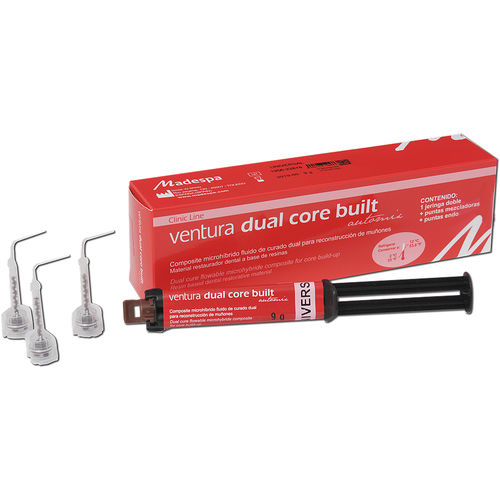 Materiale odontoiatrico in composito fluido - ventura dual core - MADESPA S.A.   - per ricostruzione dentale / per otturazione canalare / radiopaco