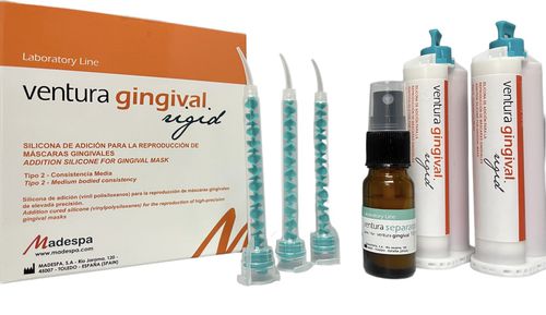 Materiale odontoiatrico in silicone - ventura gingival rigid - MADESPA S.A.   - di fresatura / per laboratorio odontotecnico / gengivale