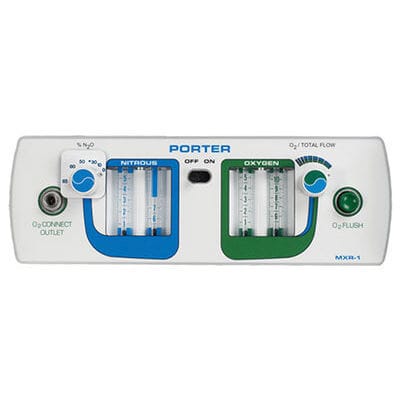 Flussometro di ossigeno - MXR-1  - Porter Instrument - di protossido di azoto / per ospedali / per sedazione