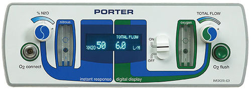 Flussometro digitale - MXR-D - Porter Instrument - di ossigeno / di protossido di azoto / per ospedali