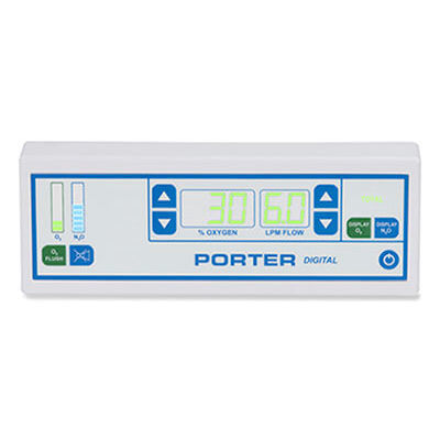 Flussometro digitale - D-MDM - Porter Instrument - di ossigeno / di protossido di azoto / per ospedali