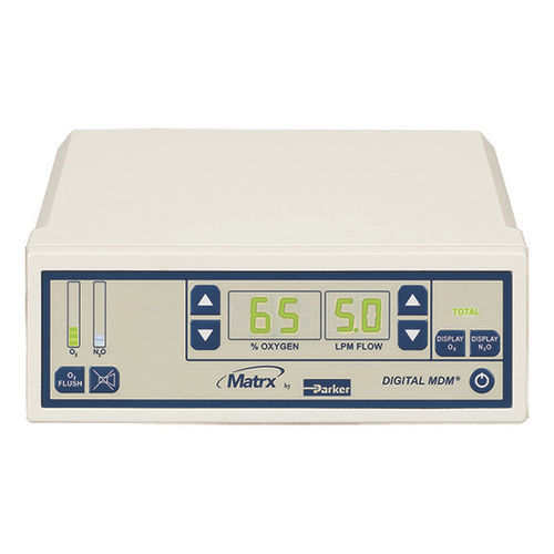 Flussometro digitale - D-MDM - Porter Instrument - di ossigeno / di protossido di azoto / per ospedali