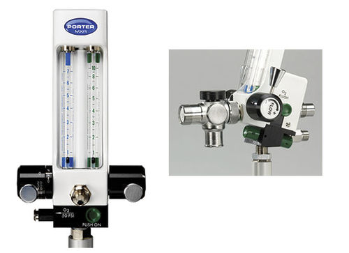 Flussometro doppio - MXR-3000 - Porter Instrument - di ossigeno / di protossido di azoto / per ospedali