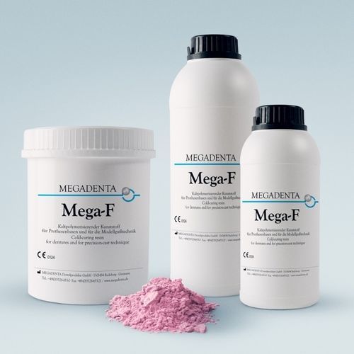 Materiale odontoiatrico in resina - MEGA-F - MEGADENTA Dentalprodukte GmbH   - per protesi dentarie / da colata / per fabbricazione di dentiere