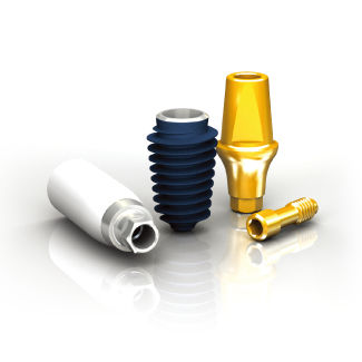 Impianto dentale conico - ANYRIDGE - Megagen Implant - in titanio / ad esagono interno / autofilettante
