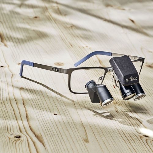 Lampada frontale odontoiatrica - DeLight Wireless™ - Optergo AB - per lenti binoculari