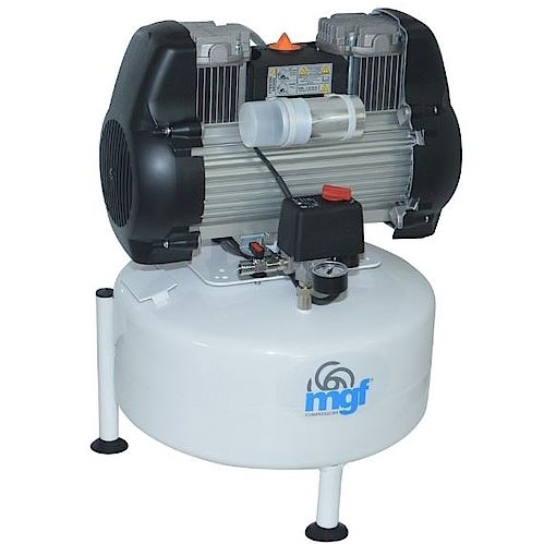 Compressore medico - 24/10 GENESI S - MGF Compressors - per odontoiatria / 1 postazione / senza olio