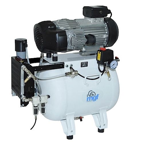 Compressore medico - 50/15 PRIME M - MGF Compressors - per odontoiatria / a membrana / 3 postazioni