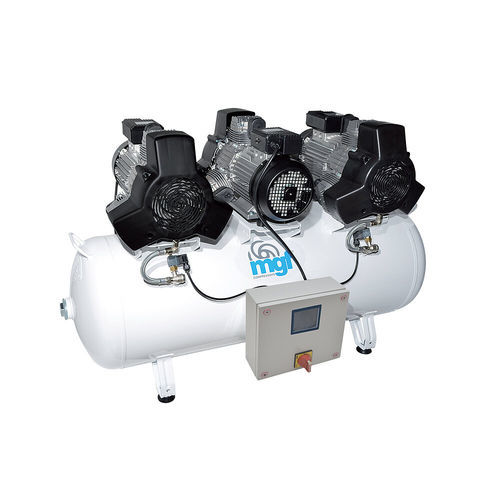 Compressore d'aria medico - 200/75 TANDEM PRIME S IOT  - MGF Compressors - a secco