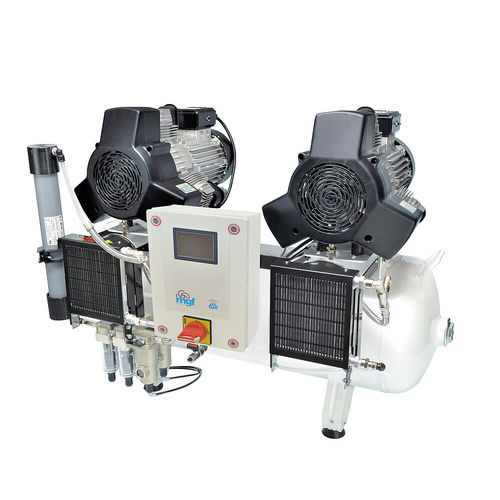 Compressore d'aria medico - 100/50 TANDEM PRIME M IOT  - MGF Compressors - a membrana / senza olio