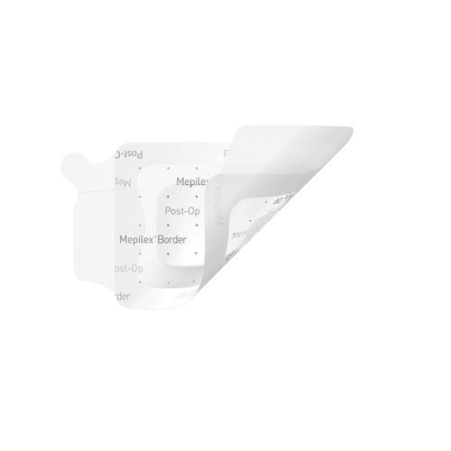 Cerotto in silicone - Mepilex® Border  - Mölnlycke Health Care - non aderente / sterile / impermeabile