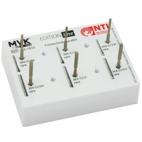 Fresa per laboratorio dentale - Parallel-Set - MVK-line - in diamante / parallela
