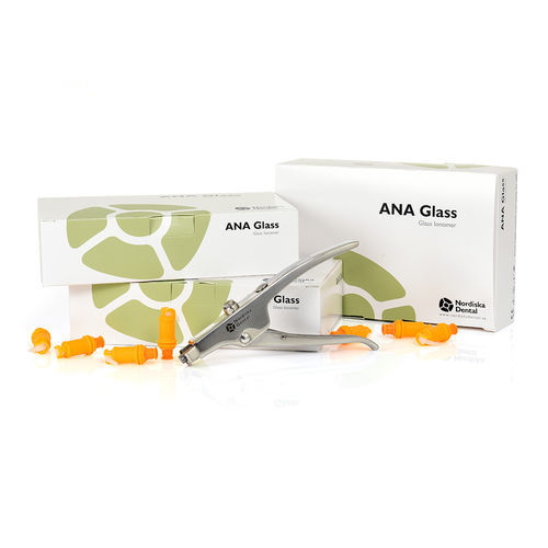 Materiale odontoiatrico vetroionomero - ANA Glass™ - Nordiska Dental AB   - per ricostruzione dentale / capsula / bianco