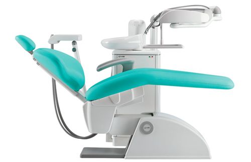 Riunito odontoiatrico compatto - Virtuosus PLUS - O.M.S. S.p.A. OFFICINE MECCANICHE SPECIALIZZATE   - con portastrumenti