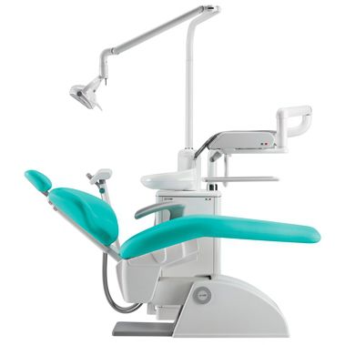 Riunito odontoiatrico compatto - Linea Esse Plus - O.M.S. S.p.A. OFFICINE MECCANICHE SPECIALIZZATE   - con portastrumenti / con illuminazione