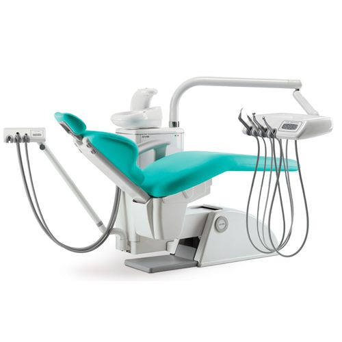 Riunito odontoiatrico compatto - Tempo 9 PLUS - O.M.S. S.p.A. OFFICINE MECCANICHE SPECIALIZZATE   - con portastrumenti