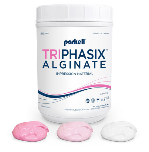 Materiale odontoiatrico in alginato - TriPhasix™ - Parkell Inc.   - per portaimpronte / bianco