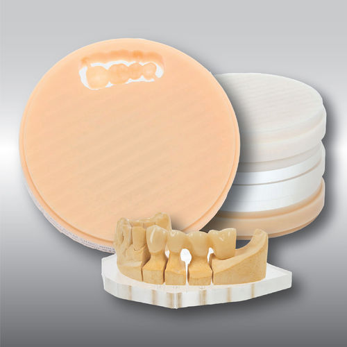 Materiale odontoiatrico in PMMA - DISC basic - POLIDENT d.o.o.   - CAD CAM / per corone dentali / per ponti dentali