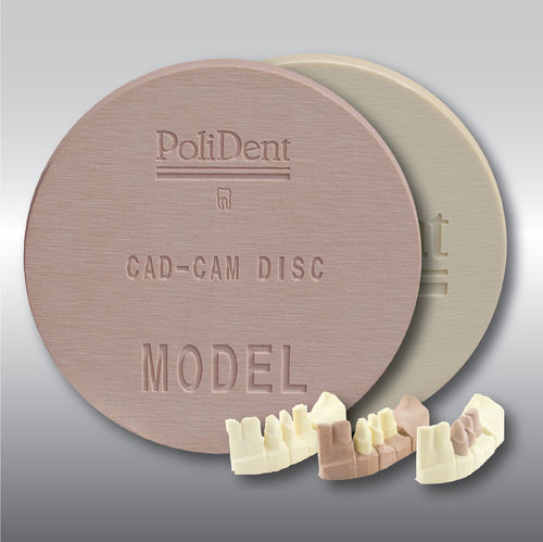 Materiale odontoiatrico in PMMA - MODEL DISC - POLIDENT d.o.o.   - CAD CAM / di fresatura