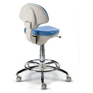Sgabello per studio odontoiatrico - AG70011 - PROMED - ad altezza regolabile / con schienale / con rotelle