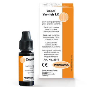 Materiale odontoiatrico in vernice al fluoro - Copal Varnish LC - Promedica Dental Material GmbH   - per sigillatura canalare / liquido / fotopolimerizzable