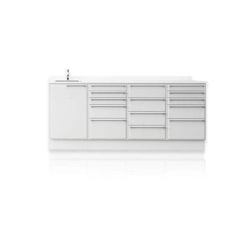 Lavandino medico - One - ROSSICAWS SRL   - per area di igiene / in metallo