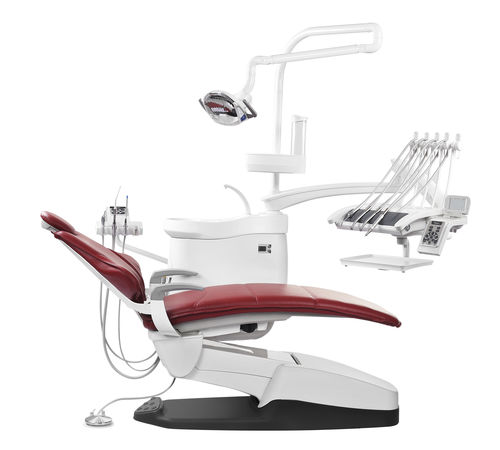 Riunito odontoiatrico con poltrona - CARE-22 - Runyes Medical Instrument Co., Ltd. - con monitor / con portastrumenti / con illuminazione
