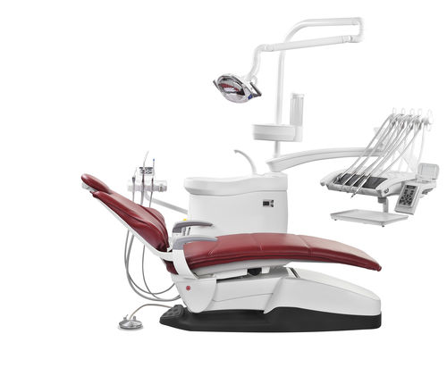 Riunito odontoiatrico con poltrona - CARE-33  - Runyes Medical Instrument Co., Ltd. - con portastrumenti / con illuminazione