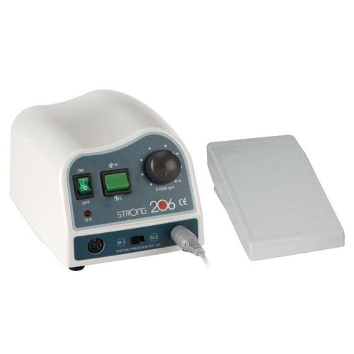 Unità di controllo per micromotore per laboratorio dentale - STRONG 206 - SAESHIN - elettrica / da banco / con manipolo