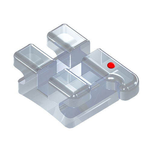 Bracket ortodontici in ceramica - Polar - SIA ORTHODONTIC MANUFACTURER - rotondo / monocristallino / trasparente