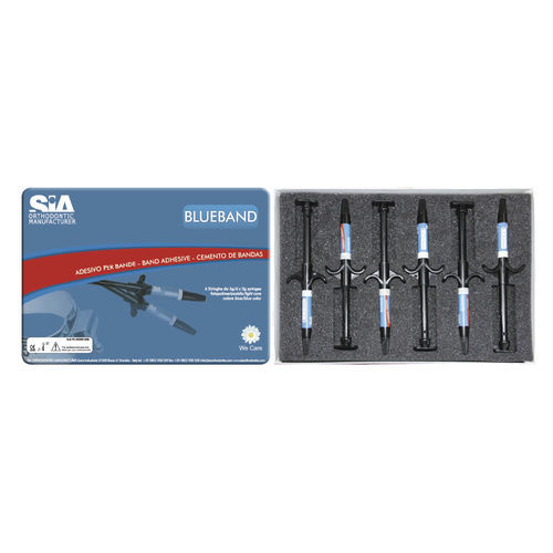 Adesivo dentale per apparecchi ortodontici - Blue Band - SIA ORTHODONTIC MANUFACTURER - a base di silicio / per metallo / fotopolimerizzable