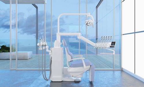 Riunito odontoiatrico con poltrona - S380TRC - Stern Weber - con poggiatesta flessibile / compatto / con sistema di igiene